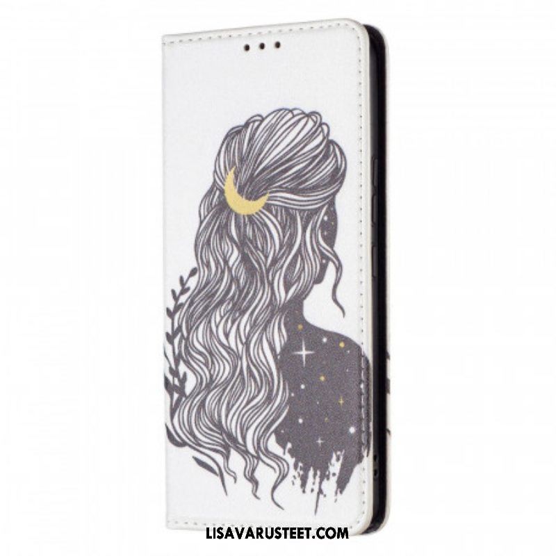 Puhelinkuoret Samsung Galaxy A53 5G Kotelot Flip Kauniit Hiukset