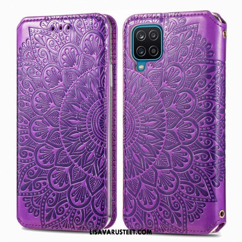 Puhelinkuoret Samsung Galaxy M12 / A12 Kotelot Flip Mandala