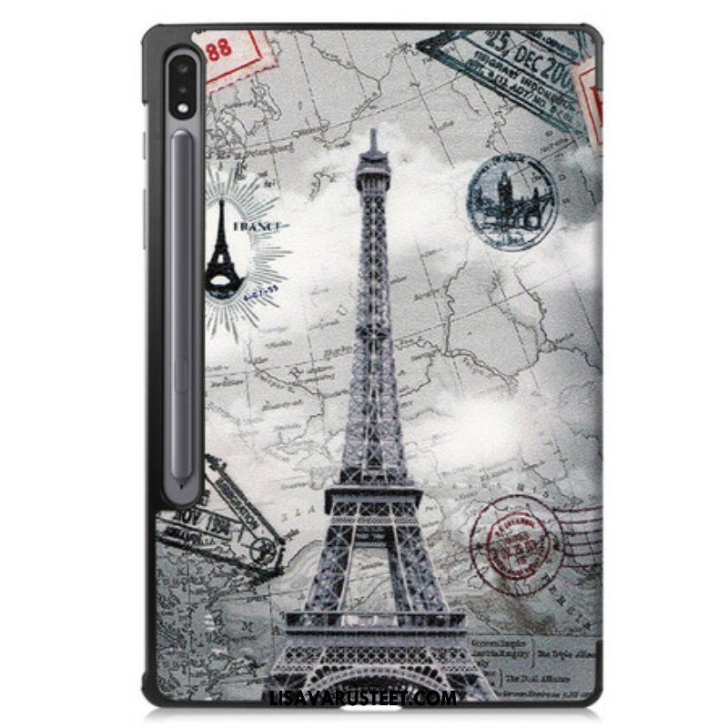 Puhelinkuoret Samsung Galaxy Tab S7 FE Eiffel-tornin Kynäteline