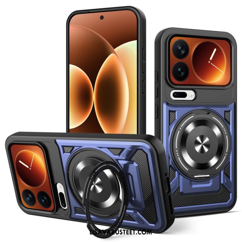 Puhelinkuoret Xiaomi 17 Pro Magneettinen Suljin Pyörivällä Jalustalla