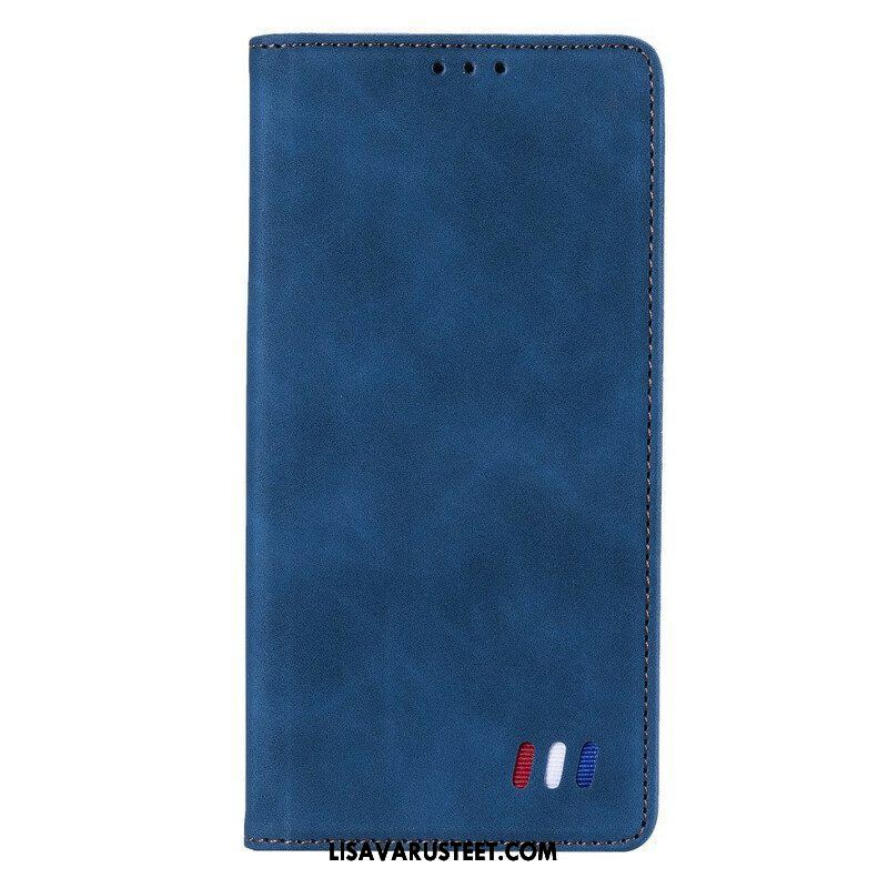 Puhelinkuoret Xiaomi Redmi Note 10 5G Kotelot Flip Tricolor Nahkatyyli