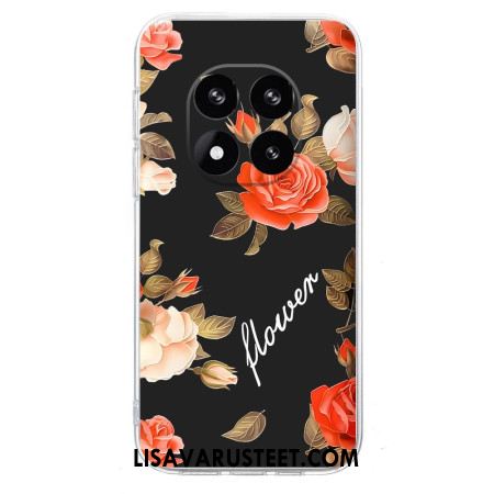 Puhelinkuoret Xiaomi Redmi Note 14 Pro 5g Kukkia Mustalla Taustalla
