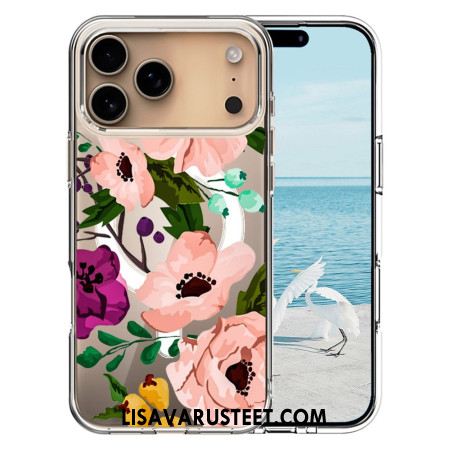 Puhelinkuoret iPhone 17 Pro Max Magsafe-yhteensopiva Kukkakuvio