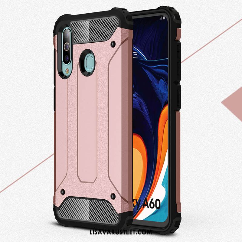 Samsung Galaxy A60 Kuoret Kuori Silikoni Pesty Suede Jauhe Murtumaton Verkossa