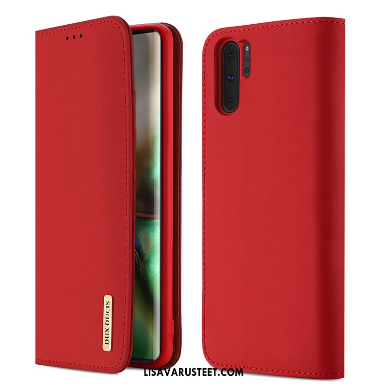 Samsung Galaxy Note 10+ Kuoret Nahkakotelo Puhelimen Punainen Tähti Kuori Myynti