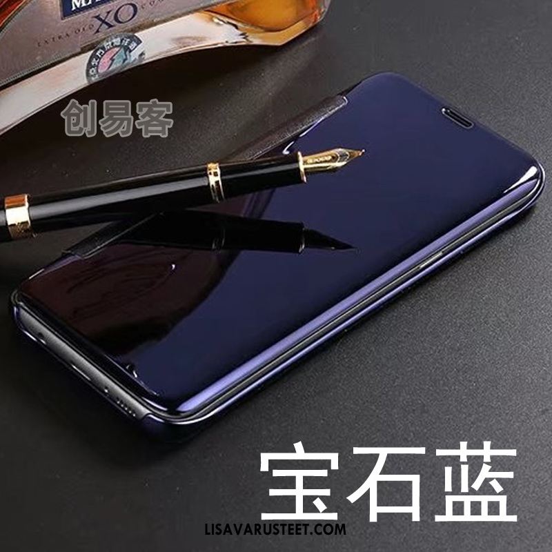 Samsung Galaxy Note 4 Kuoret Tähti Nahkakotelo Sininen Puhelimen Kuori Tarjous