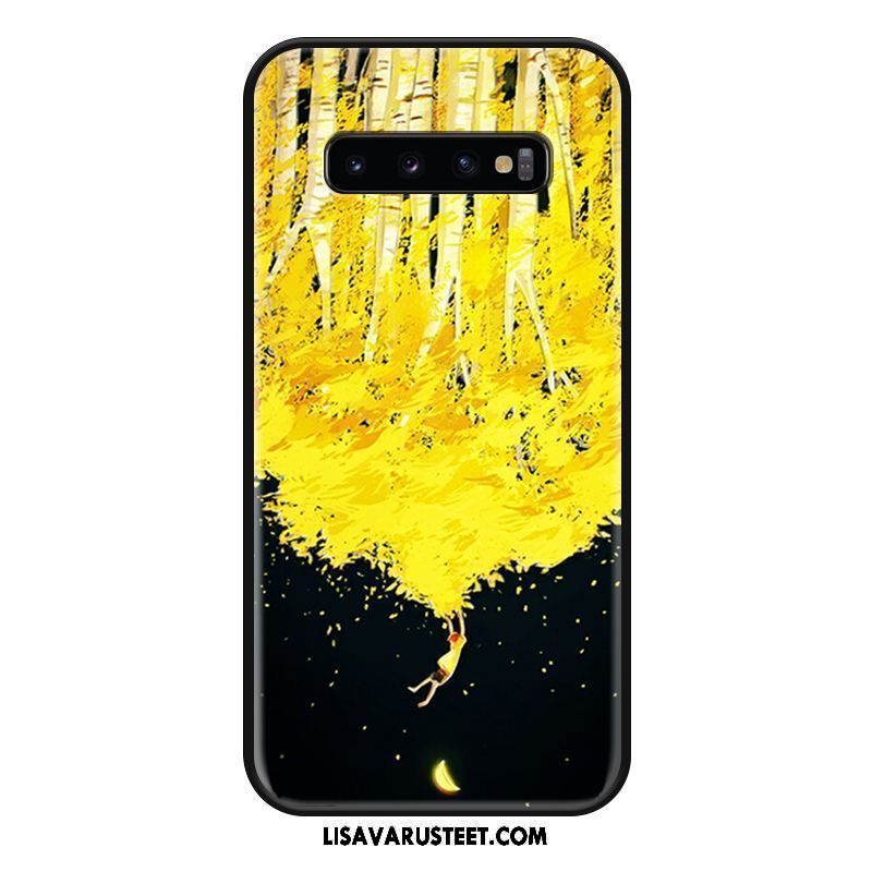 Samsung Galaxy S10 Kuoret Keltainen Luova Tähti Silikoni Kotelo Verkossa