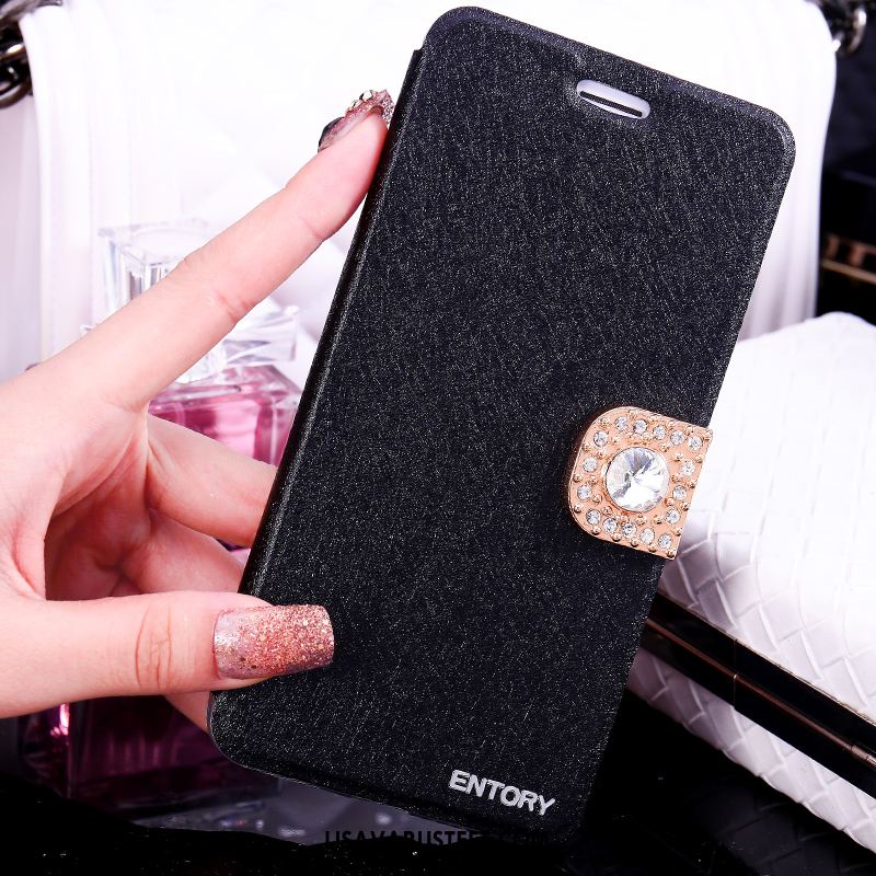 Samsung Galaxy S6 Kuoret Rhinestone Inlay Suojaus Kotelo Musta Kuori Kauppa