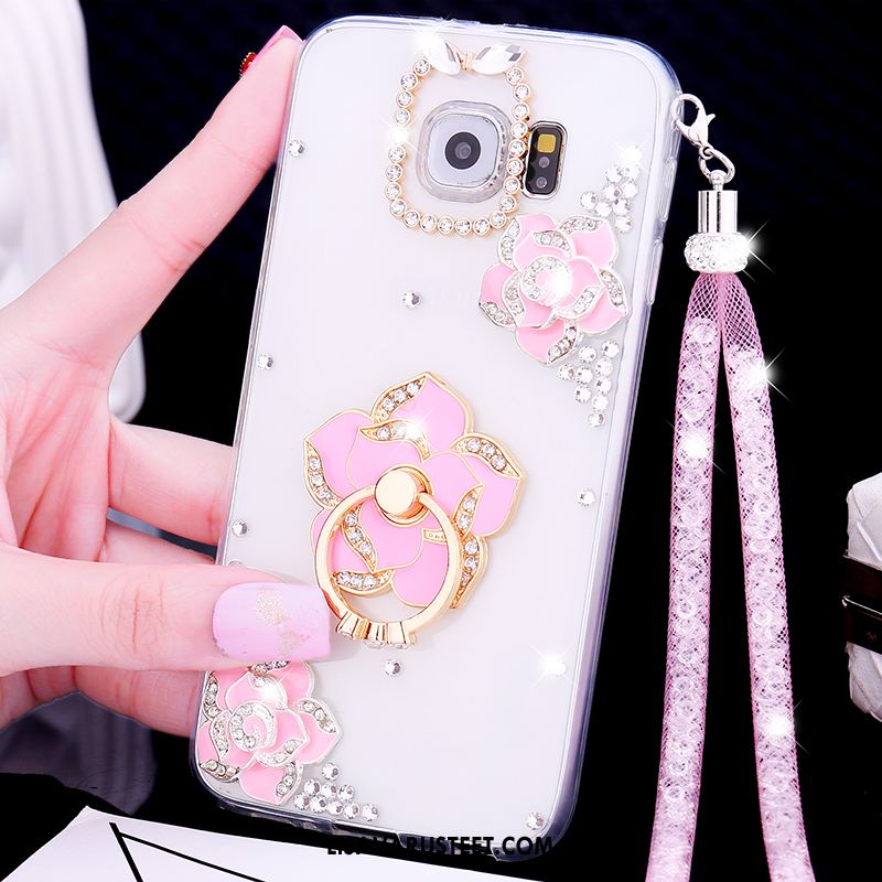 Samsung Galaxy S6 Kuoret Silikoni Tähti Puhelimen Kotelo Rhinestone Inlay Kuori Verkossa