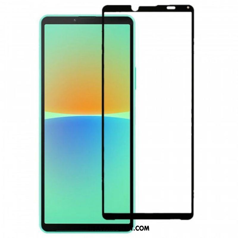 Sony Xperia 10 Iv Black Edge Karkaistu Lasi Näytönsuoja