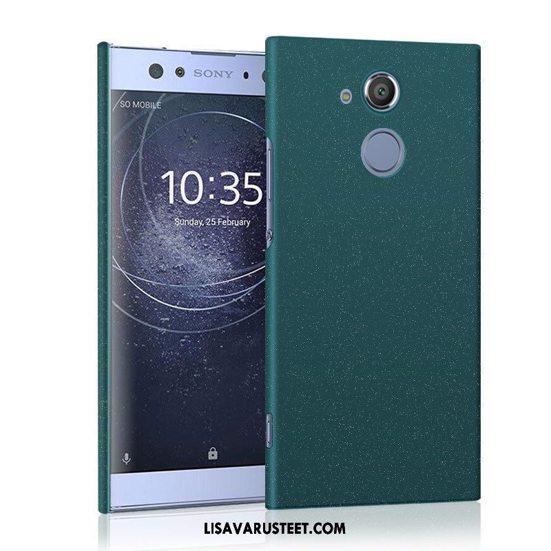 Sony Xperia Xa2 Kuoret Pesty Suede Murtumaton Vihreä Ohut Kova Halpa