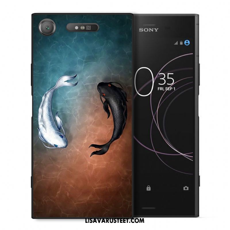 Sony Xperia Xz1 Kuoret Kotelo Puhelimen Musta Murtumaton Silikoni Kuori Myynti