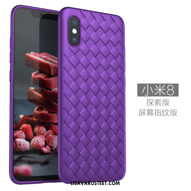 Xiaomi Mi 8 Pro Kuoret Kotelo Pehmeä Neste Violetti Kuori Kukkakuvio Osta