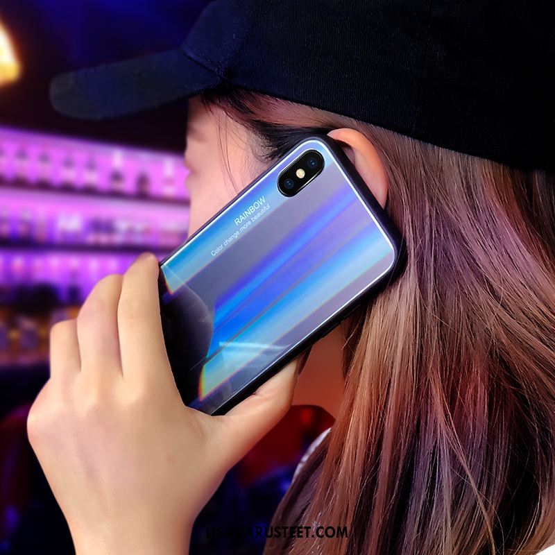 Xiaomi Mi 8 Pro Kuoret Lasi Kuori Silikoni Suojaus Kukkakuvio Halvat