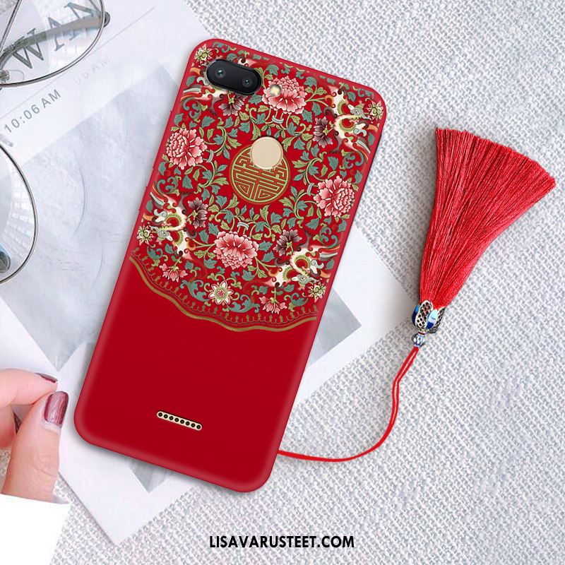 Xiaomi Redmi 6 Kuoret Kotelo Pehmeä Neste Pesty Suede Suuntaus Kuori Halvat