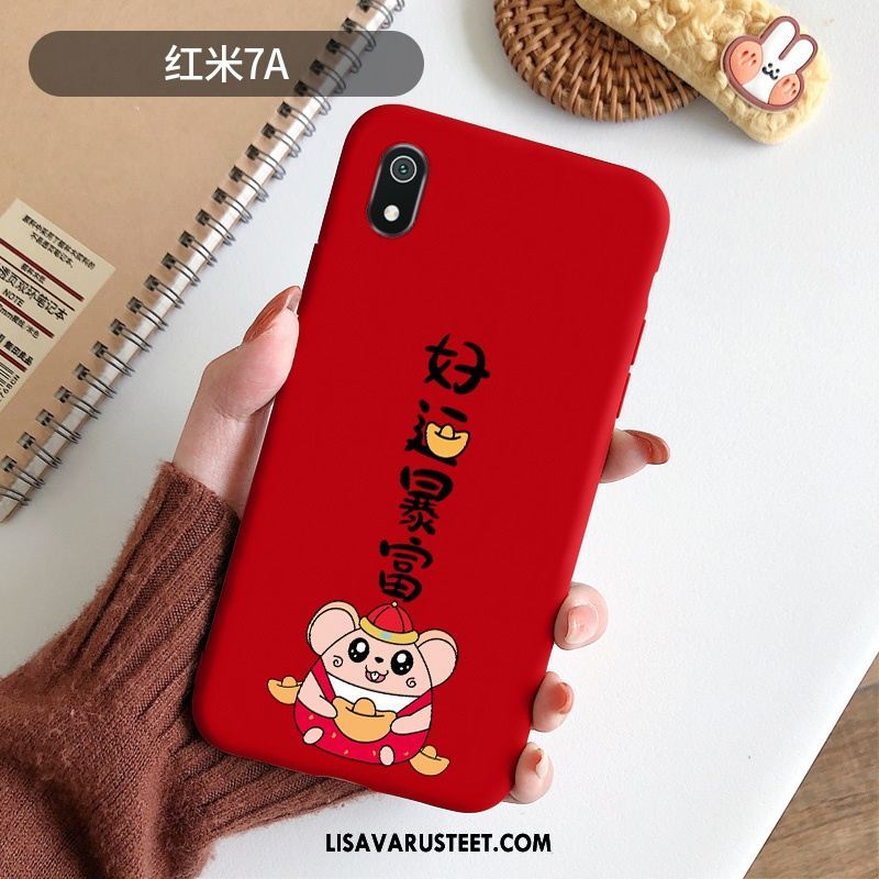 Xiaomi Redmi 7a Kuoret L Silikoni Puhelimen Trendi Punainen Kuori Alennus