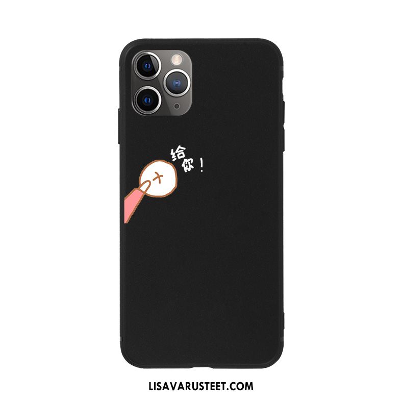 iPhone 11 Pro Kuoret Silikoni Yksinkertainen Pehmeä Neste Kotelo Musta Halvat