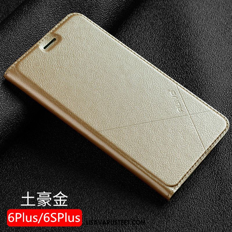 iPhone 6 / 6s Plus Kuoret Kuori Kulta Murtumaton Suojaus Nahkakotelo Myynti