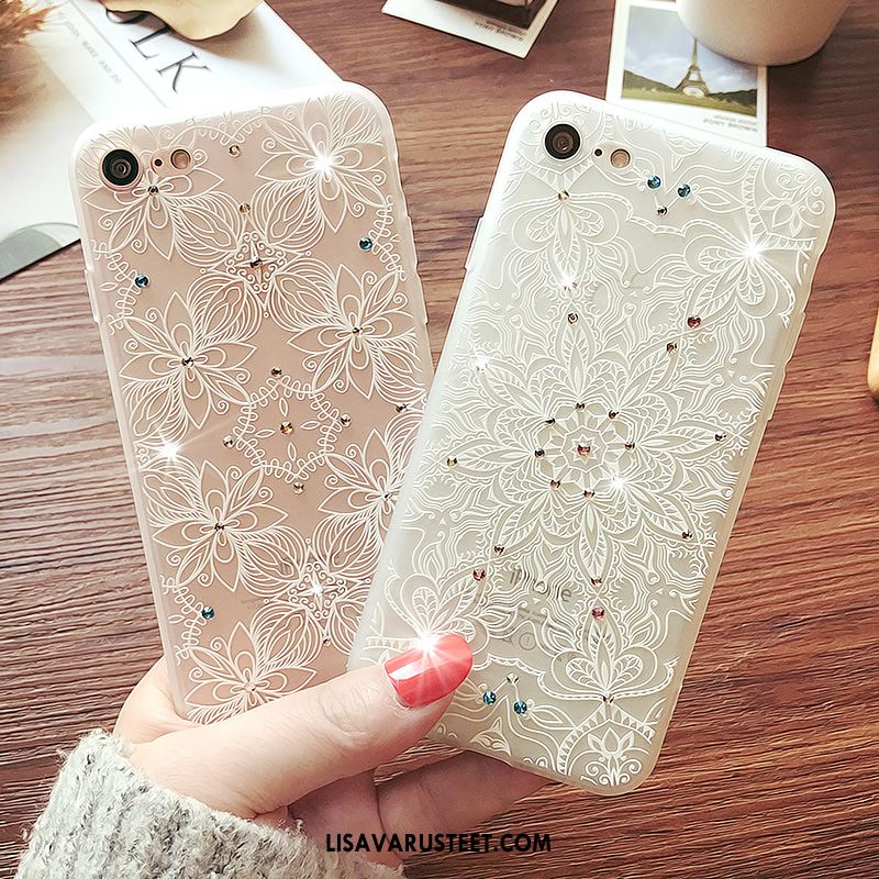 iPhone 7 Kuoret All Inclusive Puhelimen Kuori Rhinestone Inlay Suojaus Osta