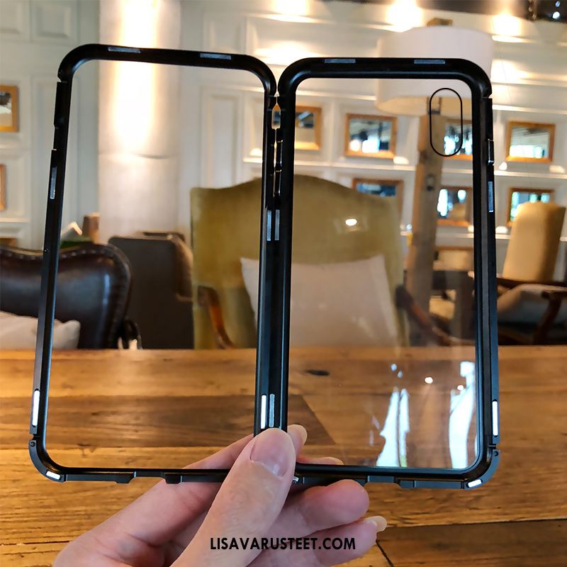 iPhone X Kuoret Kotelo Magneettinen Uusi Ylellisyys Lasi Myynti