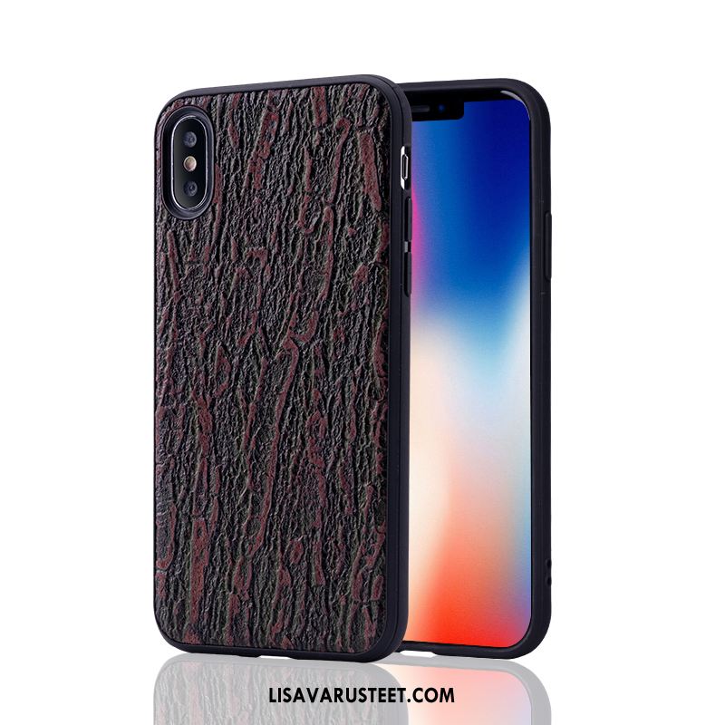 iPhone Xs Kuoret Musta Kuori Nahkakotelo Puhelimen Aito Nahka Verkossa