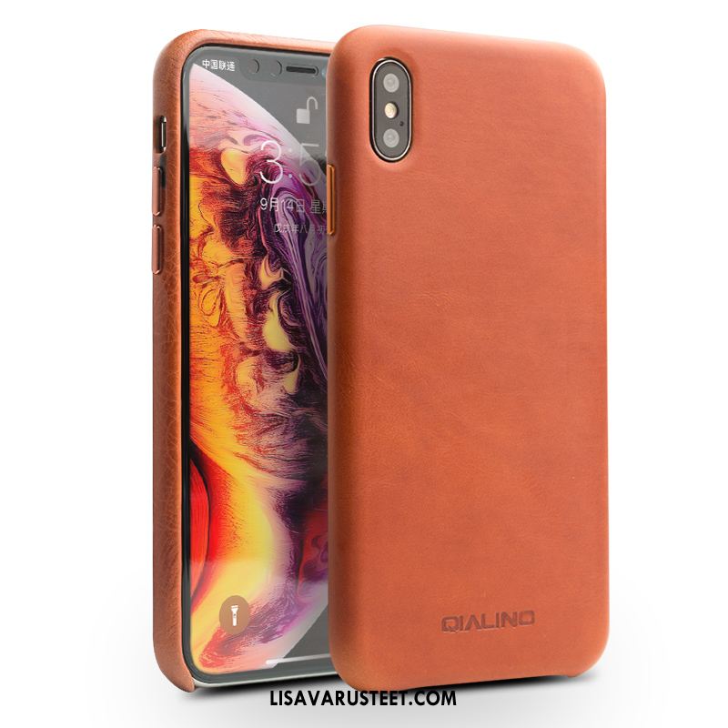 iPhone Xs Kuoret Suojaus Nahka Nahkakotelo Aito Nahka Puhelimen Myynti